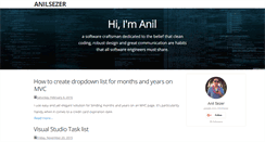 Desktop Screenshot of anilsezer.com