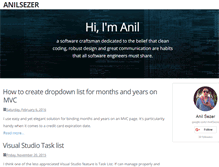 Tablet Screenshot of anilsezer.com